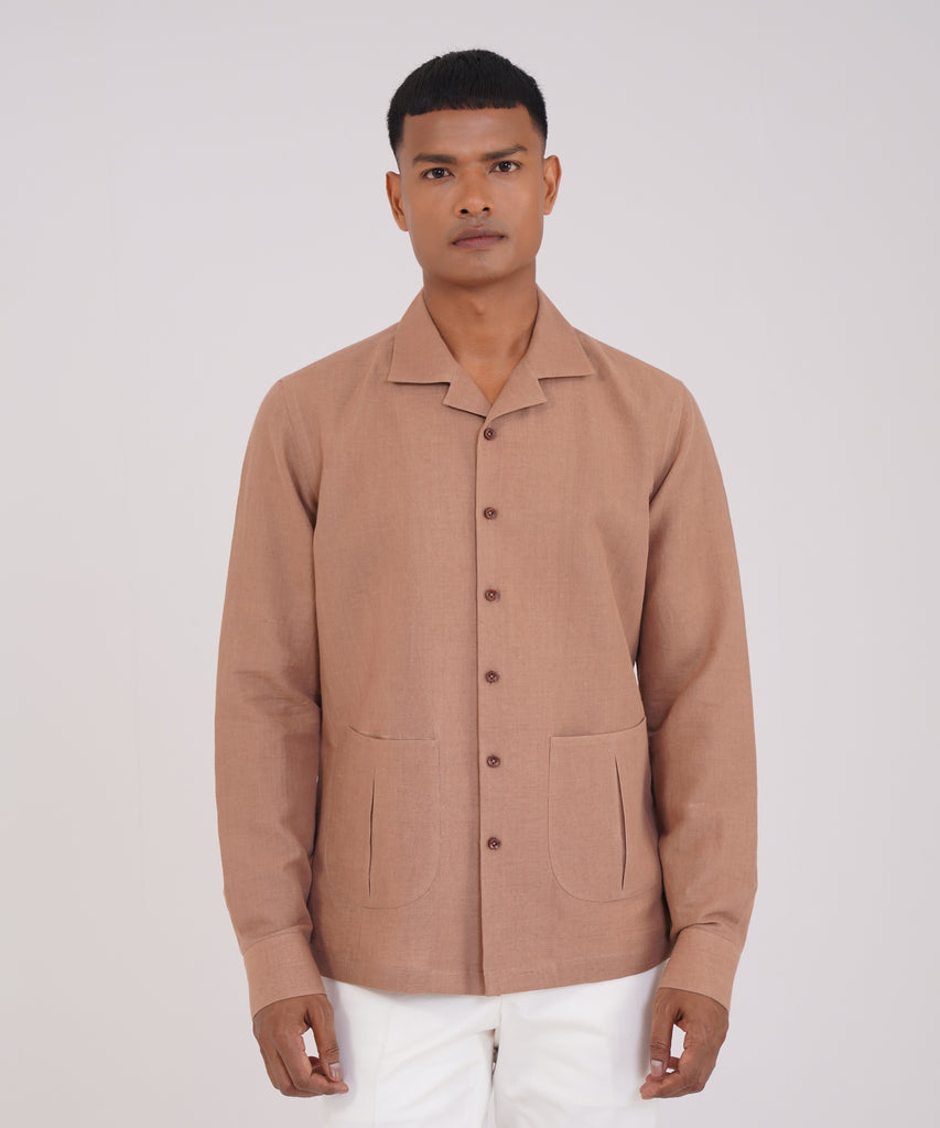 Notched Collar Shirt– DHRUV VAISH