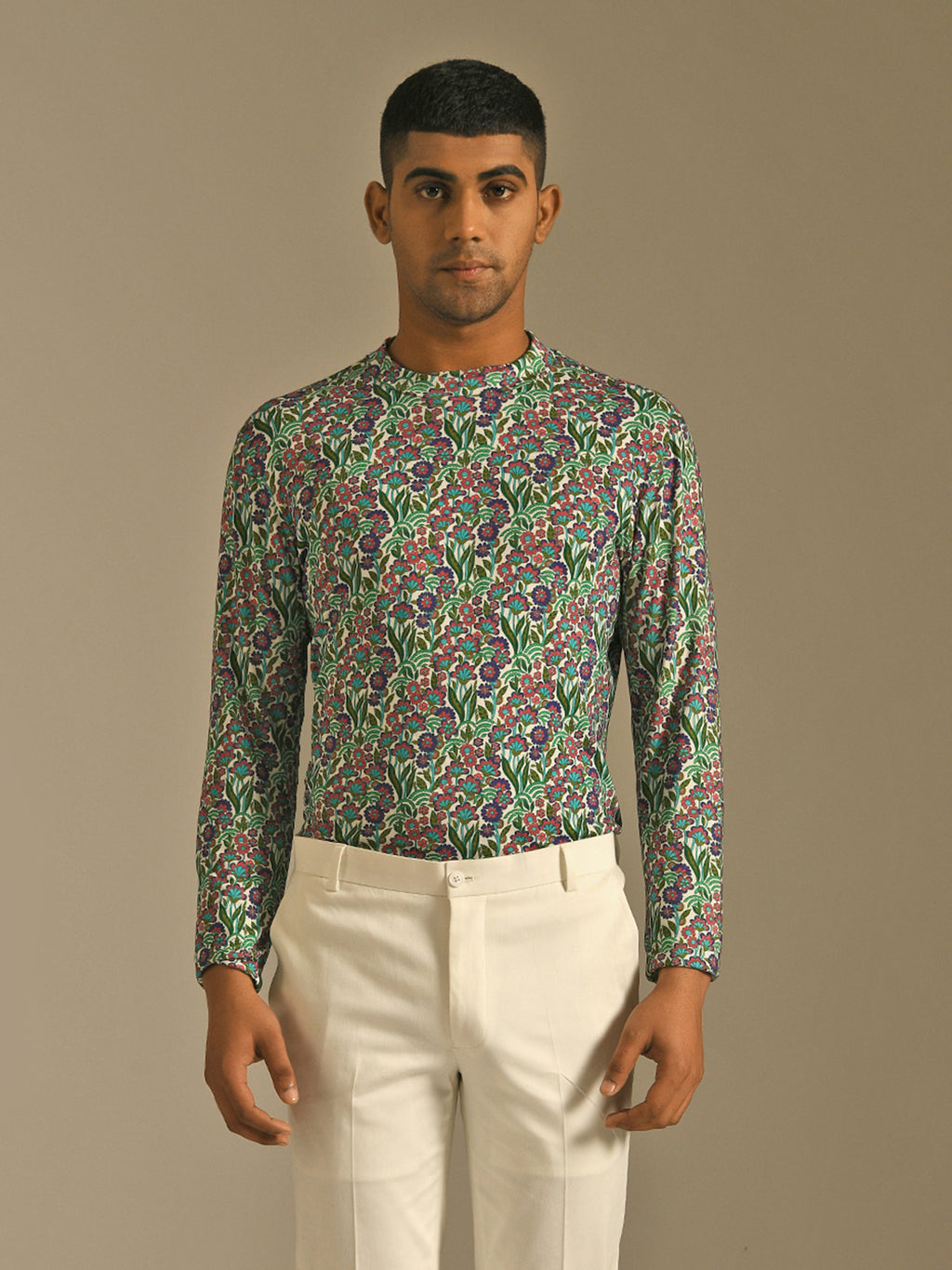 white, cream classic trouser pant