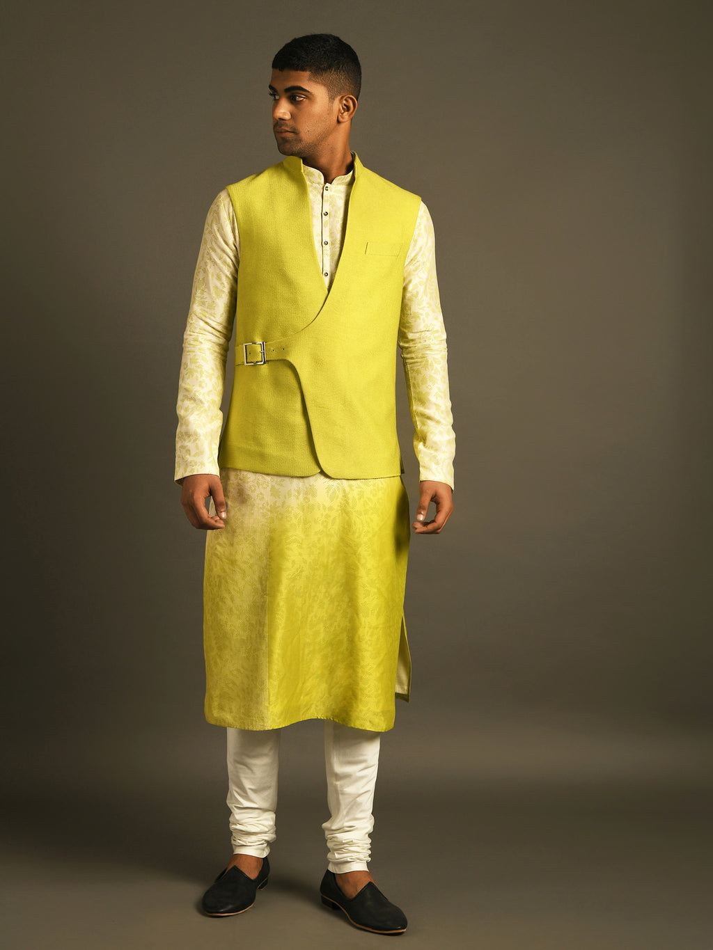 Light Green jacket with buckle